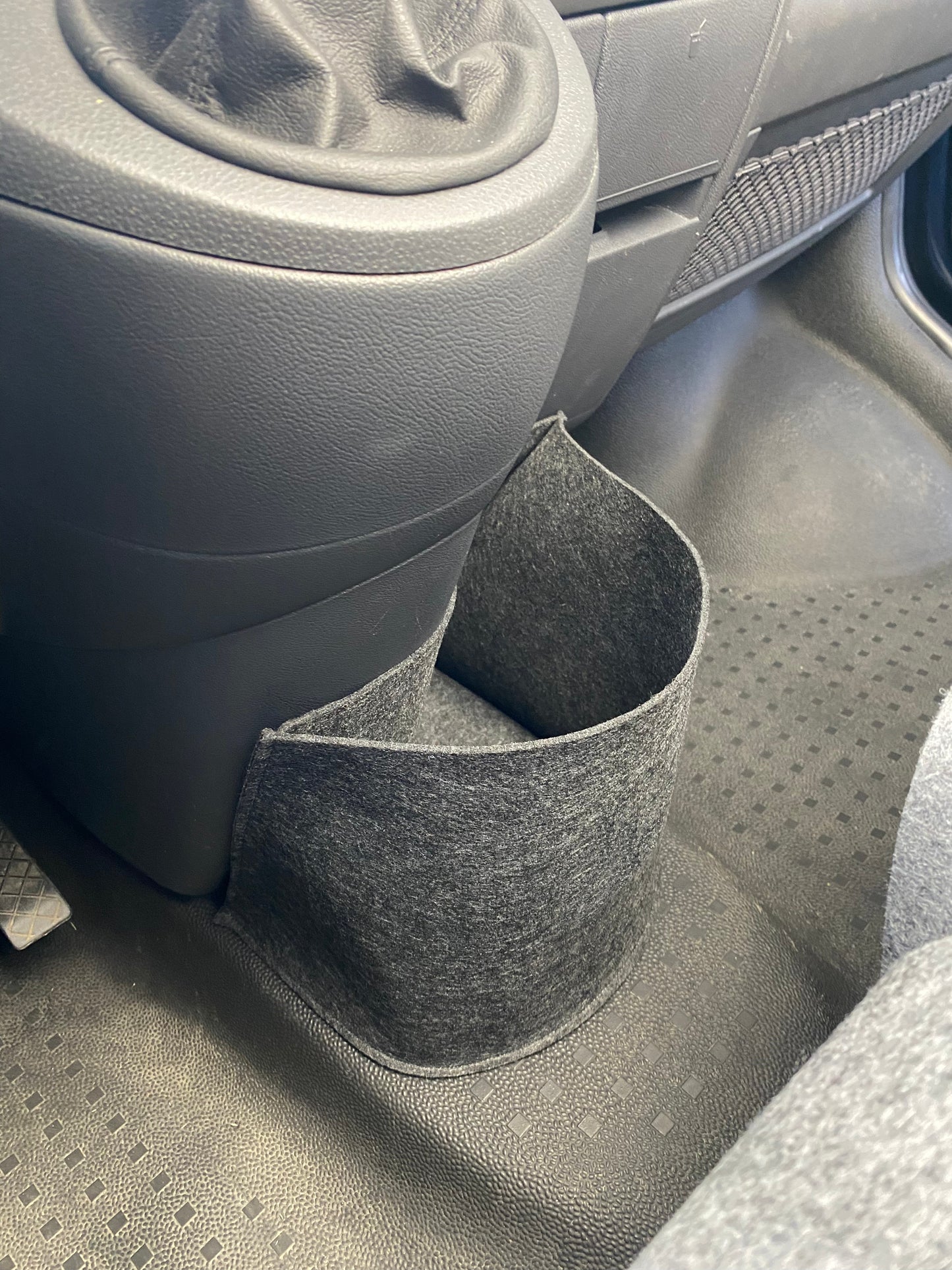 Vw T5 Bulli Cockpit Filztasche in Anthrazit für Transporter, Caravelle und California>> Aufbewahrung für vieles "NEU"