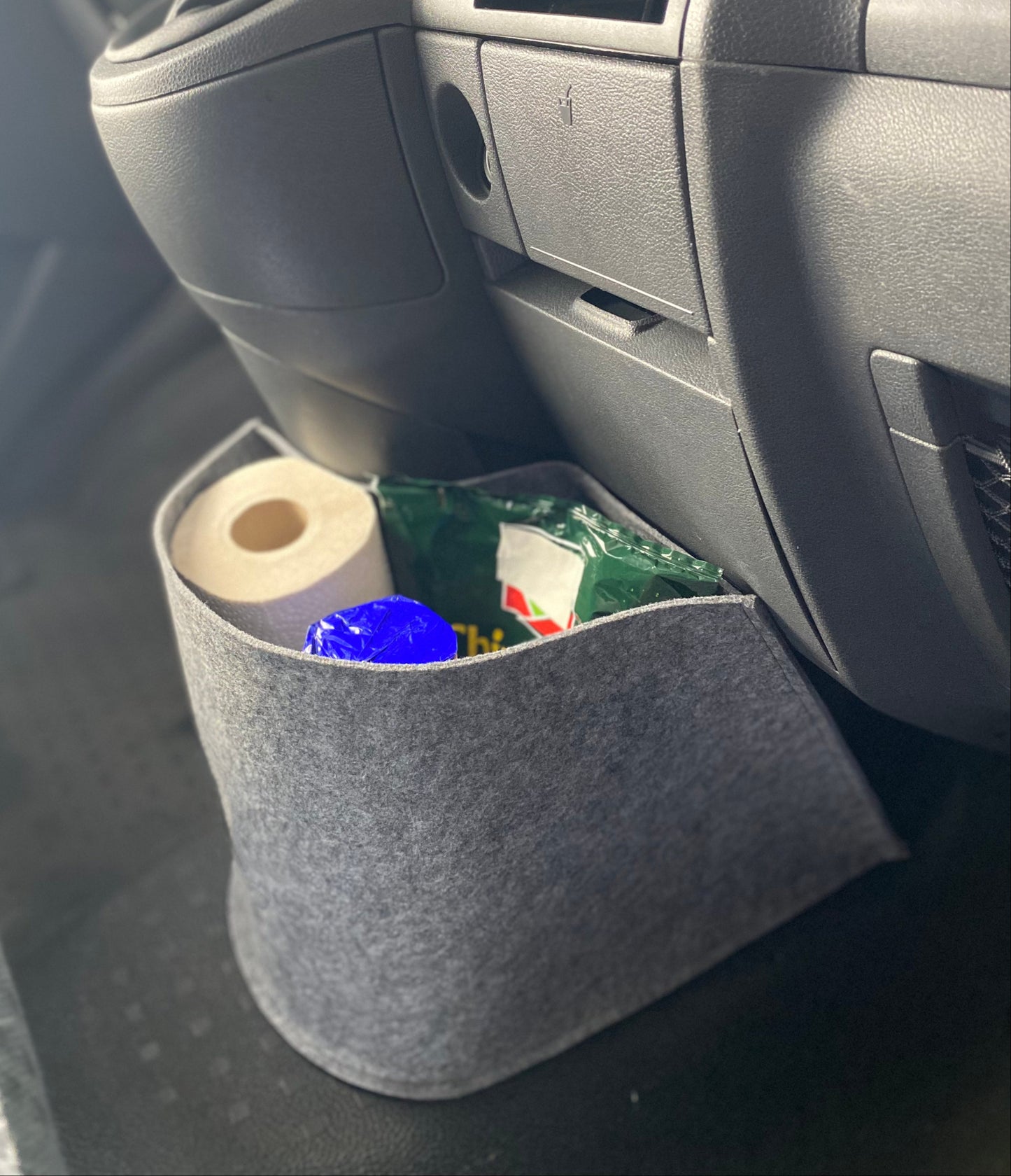 Vw T5 Bulli Cockpit Filztasche in Dunkelgrau für Transporter, Caravelle und California>> Aufbewahrung für vieles "NEU"