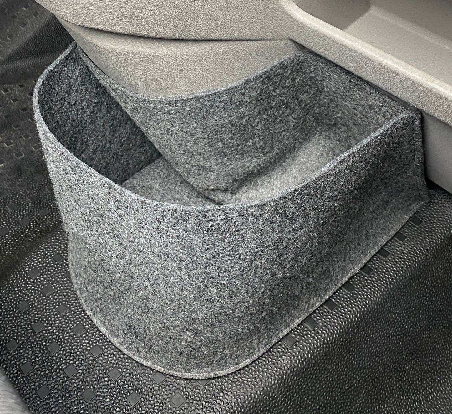 Vw T6 Bulli Cockpit Filztasche in Dunkelgrau für Transporter, Multivan, Caravelle >> Aufbewahrung für vieles "NEU"