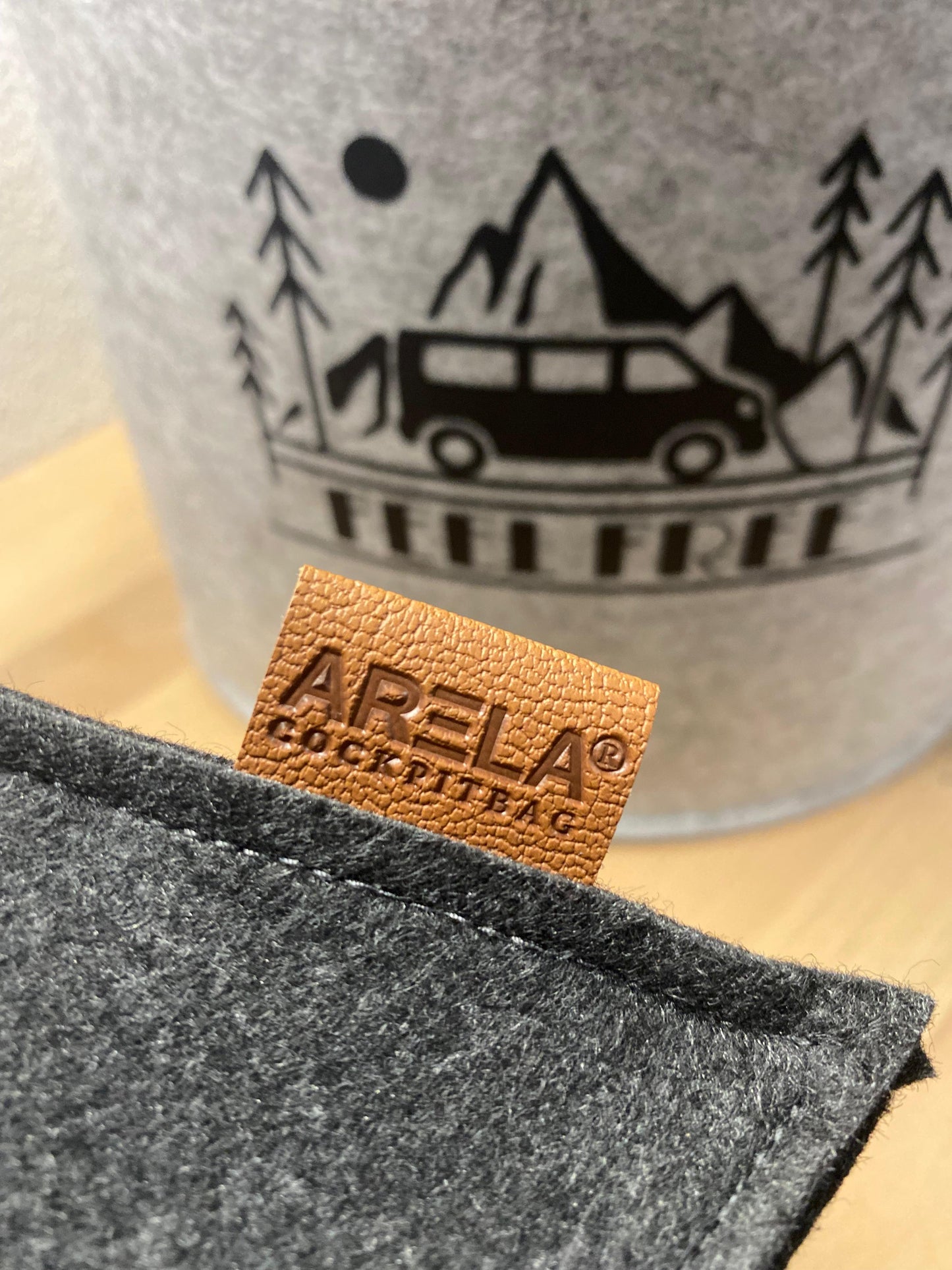 Vw T5 Bulli Cockpit Filztasche in Anthrazit für Transporter, Caravelle und California>> Aufbewahrung für vieles "NEU"