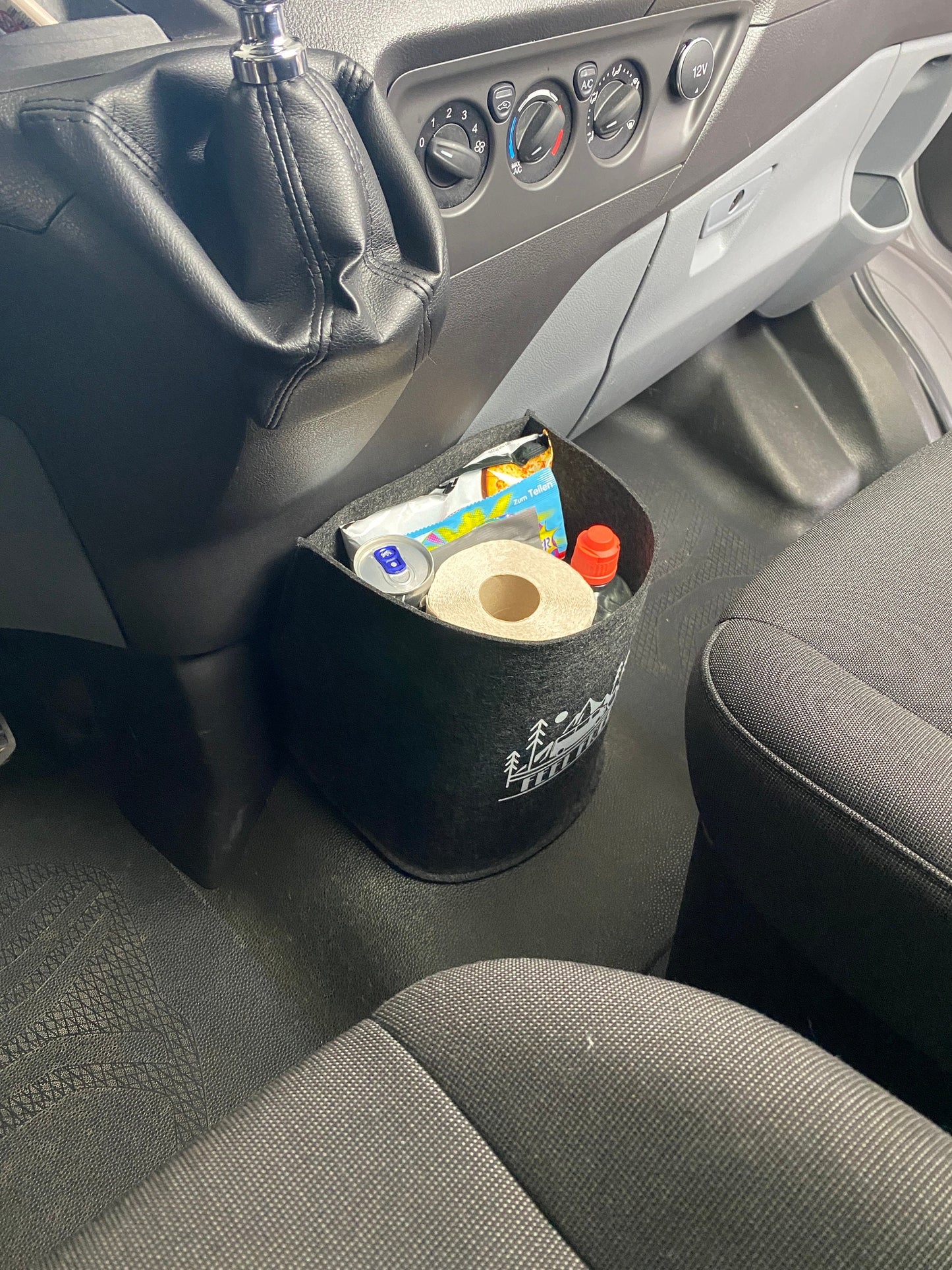 Ford Transit Custom Cockpit Filztasche in Anthrazit >> Organizer - Aufbewahrung für vieles "NEU"