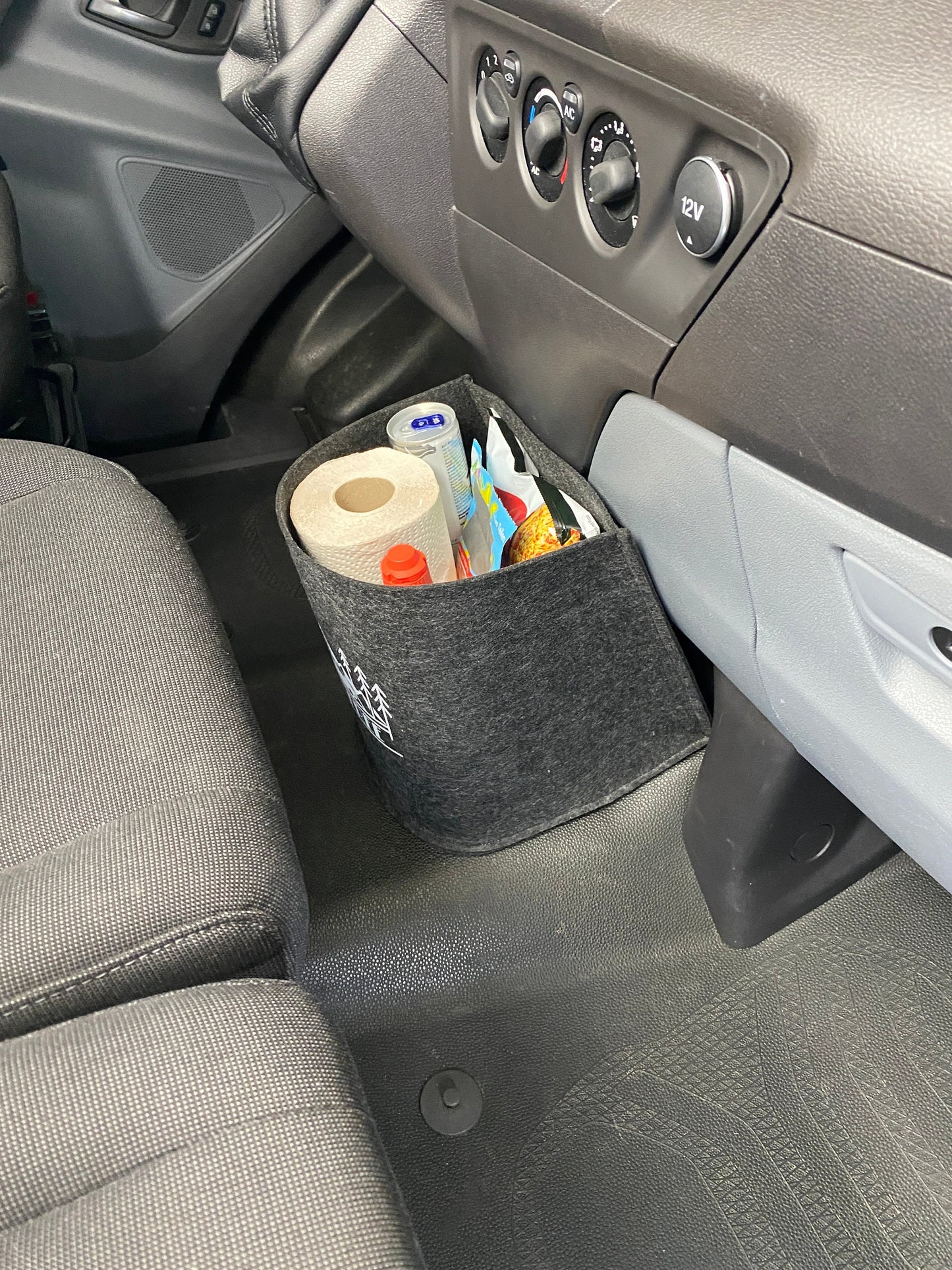 Ford Transit Custom Cockpit Filztasche in Anthrazit >> Organizer - Aufbewahrung für vieles "NEU"