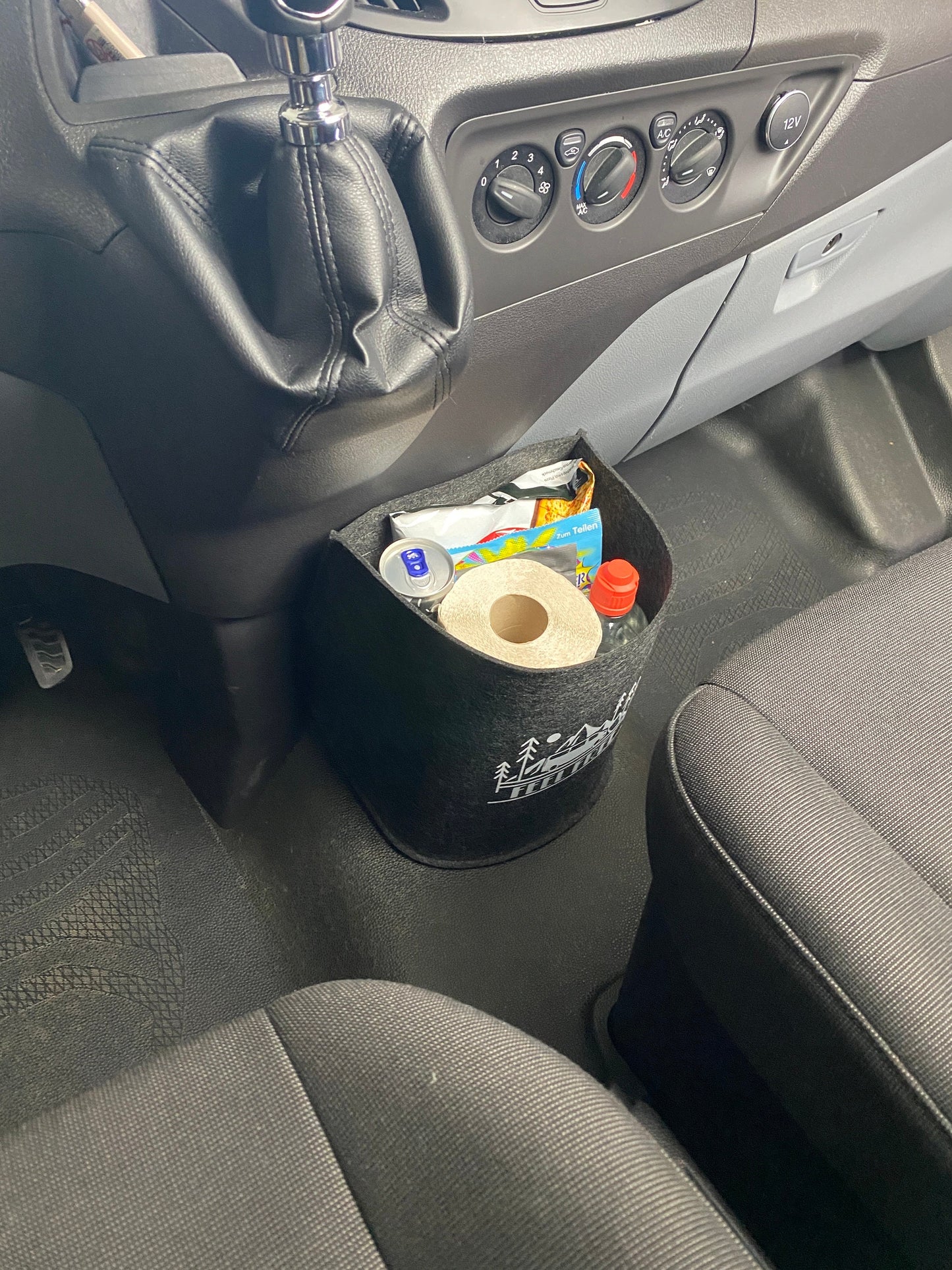 Ford Transit Custom Cockpit Filztasche in Anthrazit >> Organizer - Aufbewahrung für vieles "NEU"