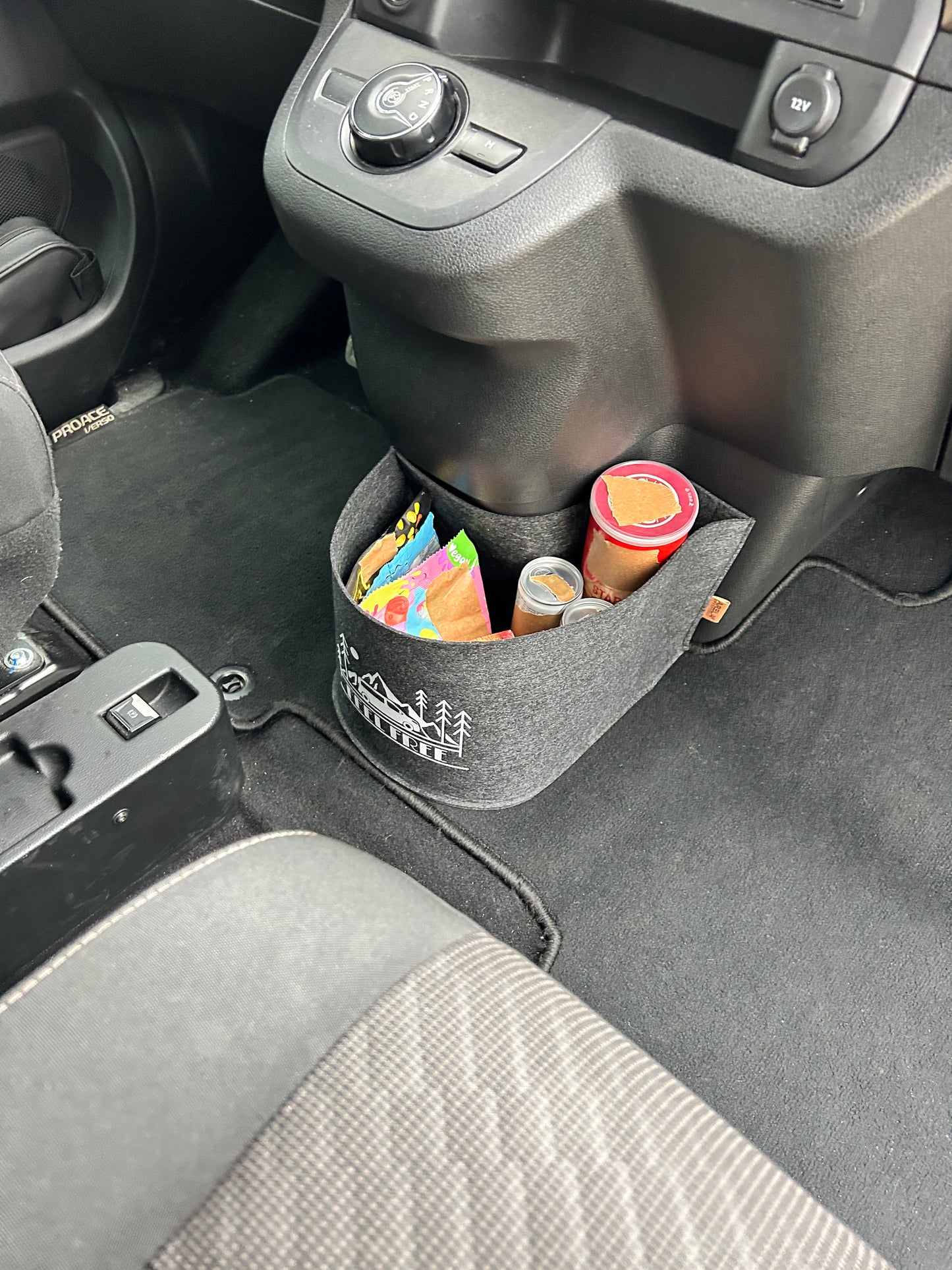 Arela Cockpittasche Anthrazit für Toyota Proace Verso, Peugeot Traveller, Citroën Spacetourer, Opel Zafira Life. Van Organizer