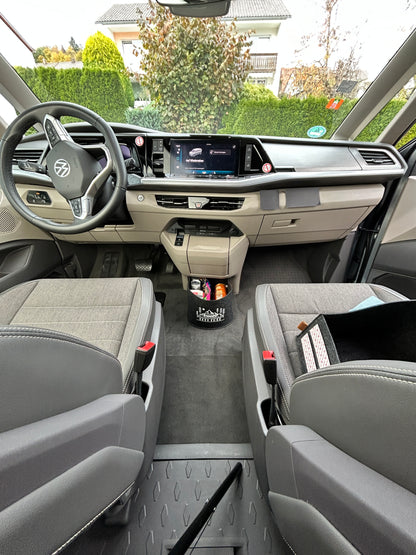 VW T7 Bulli Cockpit Filztasche in Anthrazit für California Beach, Coast, Multivan >> Aufbewahrung für vieles "NEU"