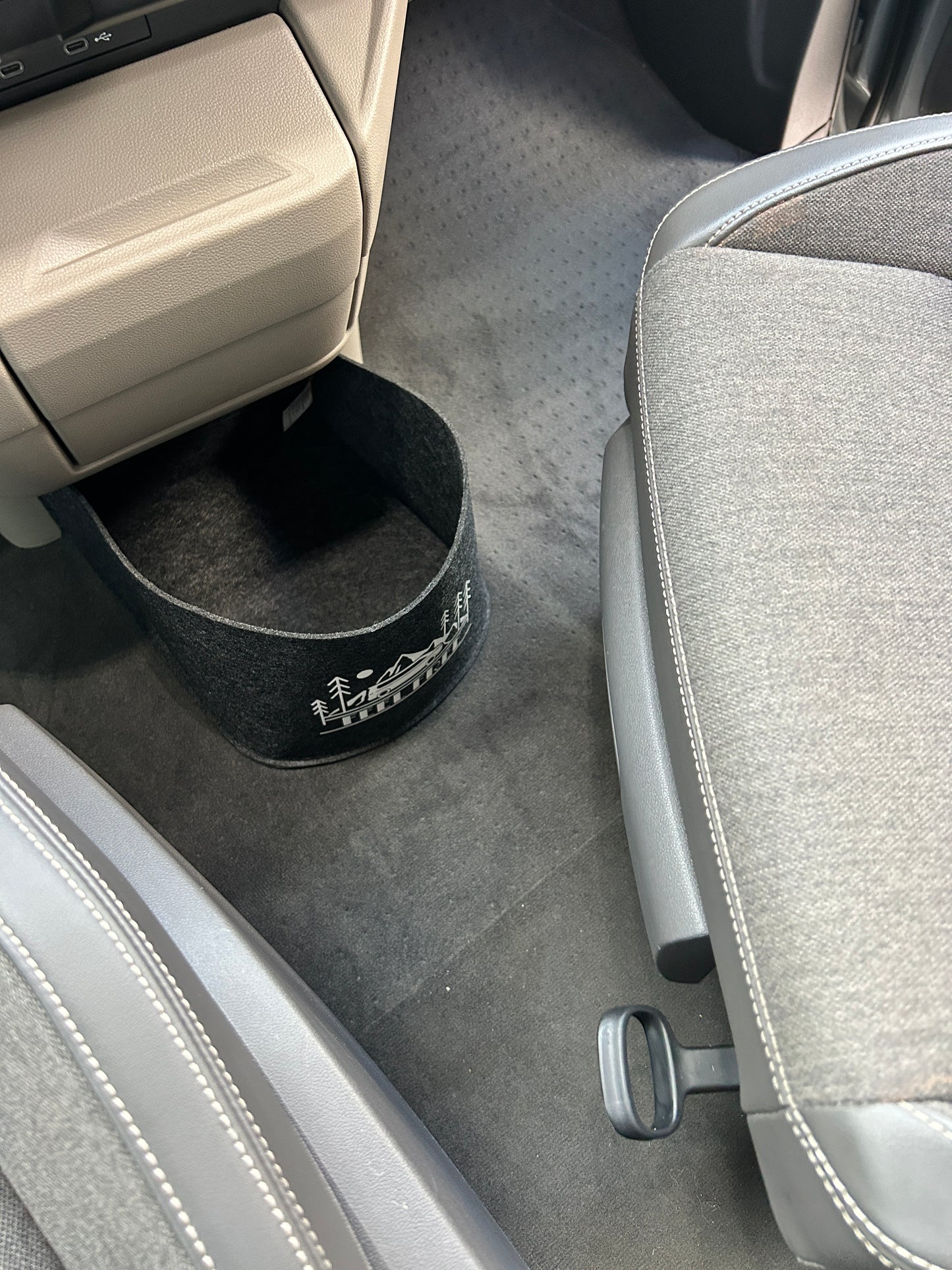 VW T7 Bulli Cockpit Filztasche in Anthrazit für California Beach, Coast, Multivan >> Aufbewahrung für vieles "NEU"