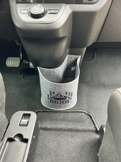 Arela Cockpittasche Dunkelgra für Toyota Proace Verso, Peugeot Traveller, Citroën Spacetourer, Opel Zafira Life. Van Organizer