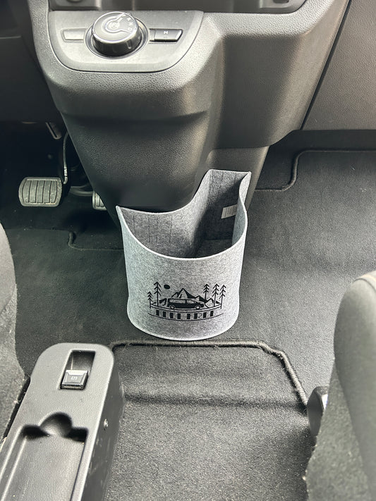 Arela Cockpittasche Dunkelgra für Toyota Proace Verso, Peugeot Traveller, Citroën Spacetourer, Opel Zafira Life. Van Organizer