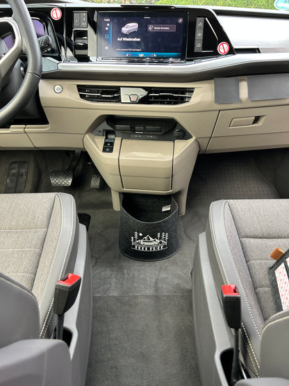 VW T7 Bulli Cockpit Filztasche in Anthrazit für California Beach, Coast, Multivan >> Aufbewahrung für vieles "NEU"