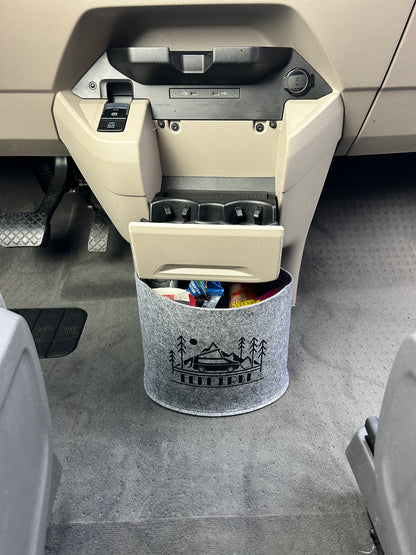 VW T7 Bulli Cockpit Filztasche in Dunkelgrau für California Beach, Coast, Multivan >> Aufbewahrung für vieles "NEU" (Kopie)