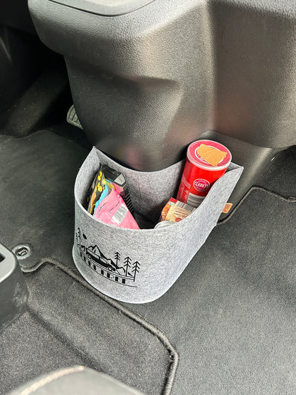 Arela Cockpittasche Dunkelgra für Toyota Proace Verso, Peugeot Traveller, Citroën Spacetourer, Opel Zafira Life. Van Organizer