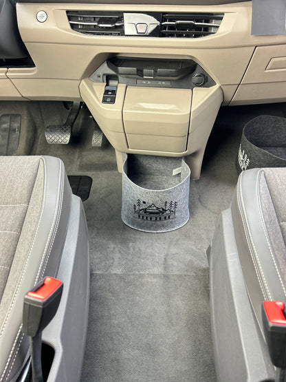 VW T7 Bulli Cockpit Filztasche in Dunkelgrau für California Beach, Coast, Multivan >> Aufbewahrung für vieles "NEU" (Kopie)