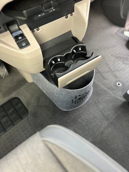 VW T7 Bulli Cockpit Filztasche in Dunkelgrau für California Beach, Coast, Multivan >> Aufbewahrung für vieles "NEU" (Kopie)
