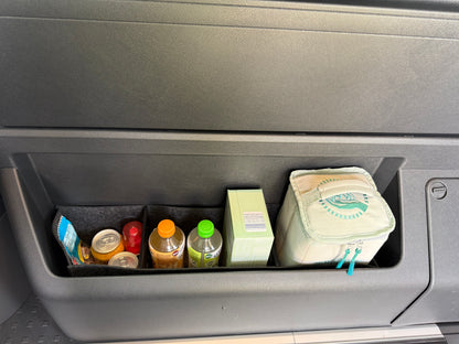 VW T6.1 Beach Filztasche für das Seitenfach in Anthrazit. >> Aufbewahrung für vieles für dein Bulli!