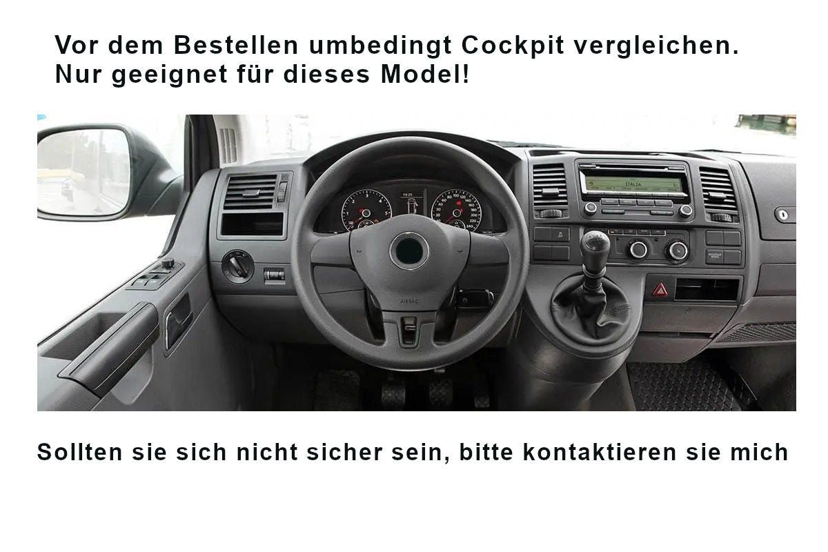 Vw T5 Bulli Cockpit Filztasche in Anthrazit für Transporter, Caravelle und California>> Aufbewahrung für vieles "NEU"